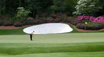 Bunker Guarding Green at Augusta National Golf Course