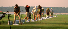 Practice range at Sea Island Golf Club